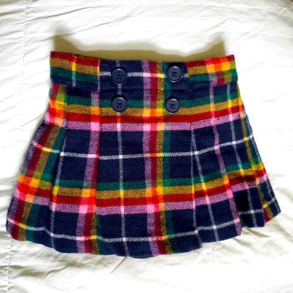 Mini Boden rainbow pleated Wool skirt lined with a yellow satin
2-3yr - Picture 2 of 4